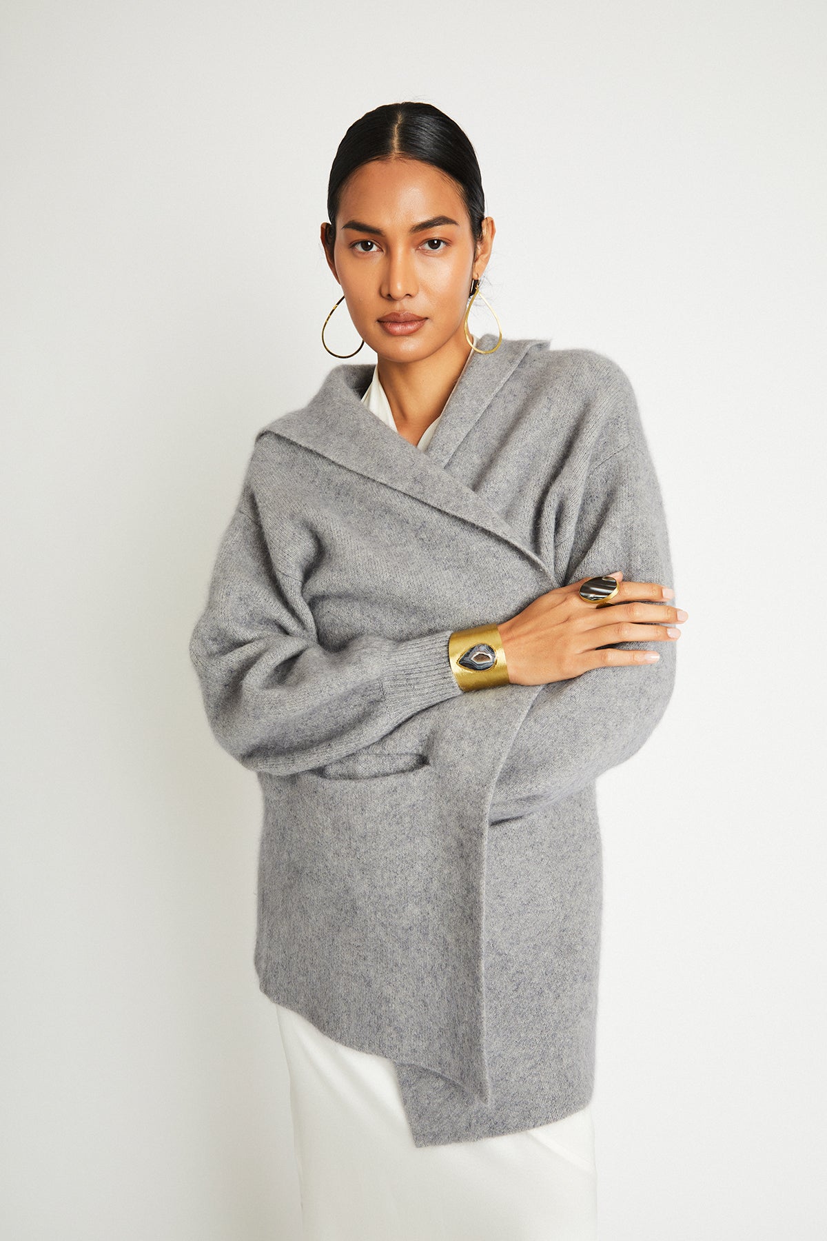 Cashmere Cropped Coat / Sweater