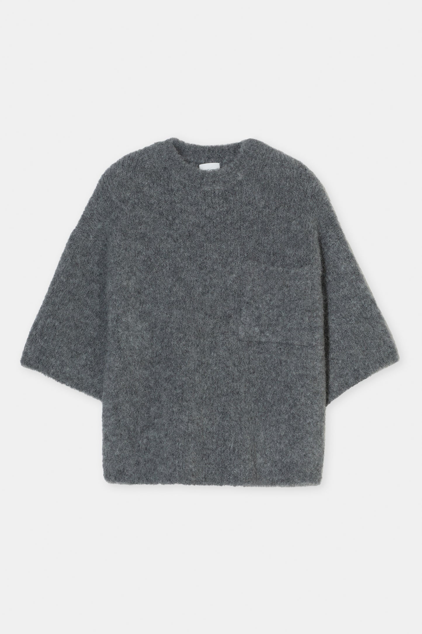 SHORT SLEEVE KNIT SWEATER