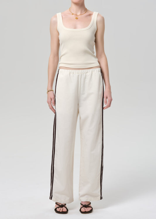 Citizens of Humanity Aurora Track Pant Cream - pant available at Hiptique boutique in Woodland Hills California