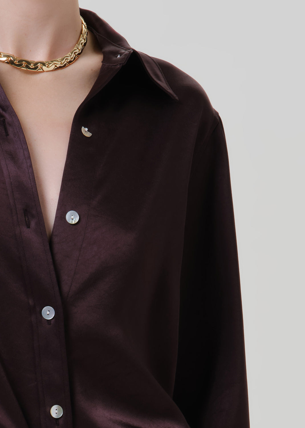 CITIZENS OF HUMANITY tullah shirt espresso - Tops available at Hiptique in Woodland Hills