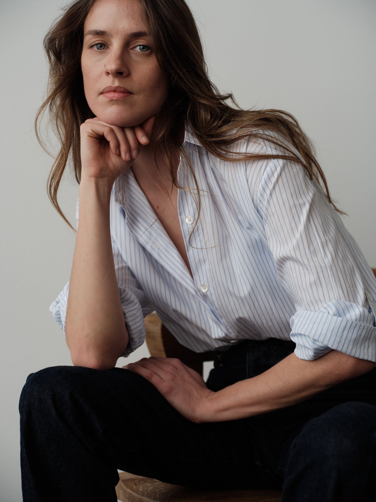 CISSA The Mr. Big Shirt Royce Stripe - shirt available at Hiptique boutique in Woodland Hills California