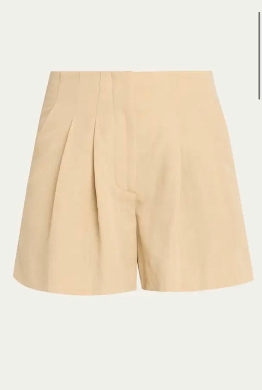 Veronica Beard Gables Short - tailored linen shorts back view