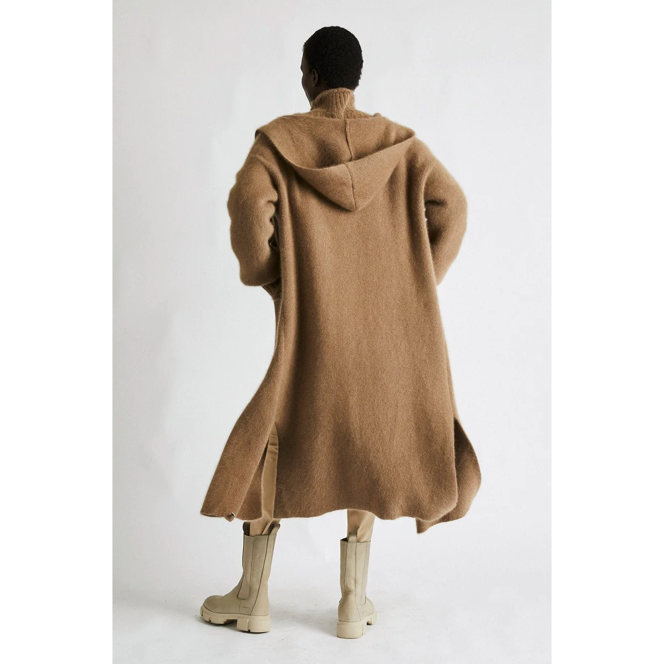 Cashmere Coat with Hood