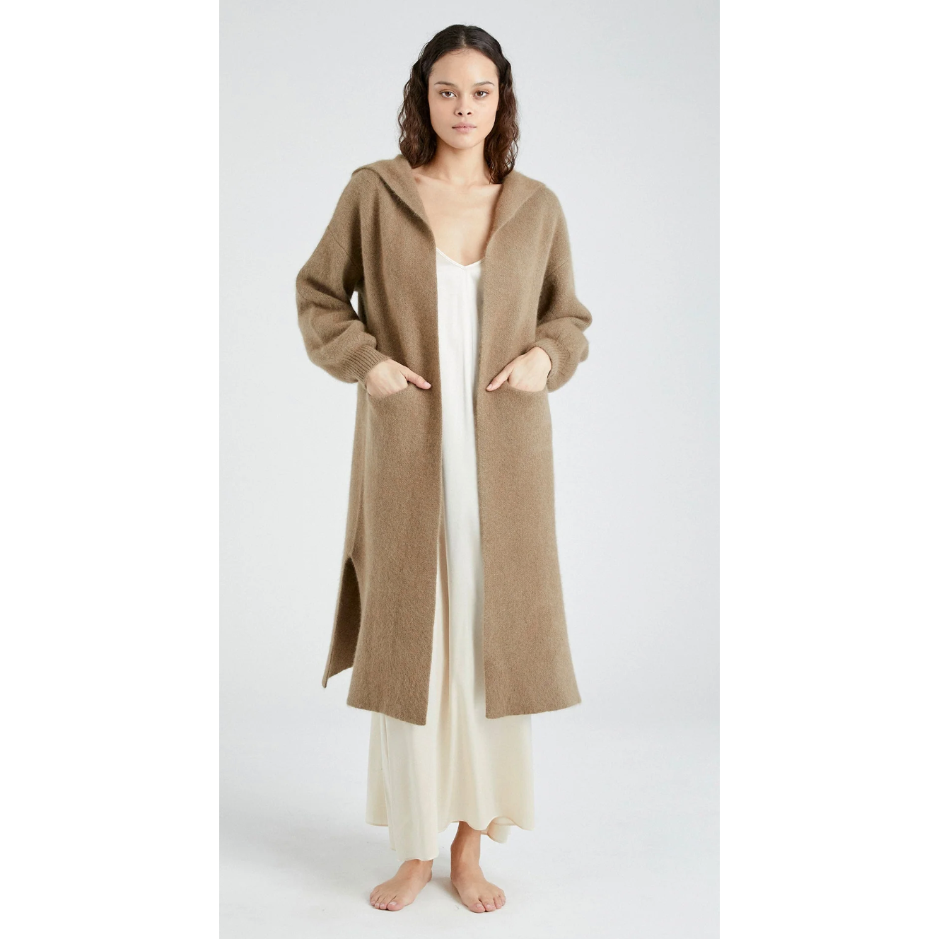 Cashmere Coat with Hood