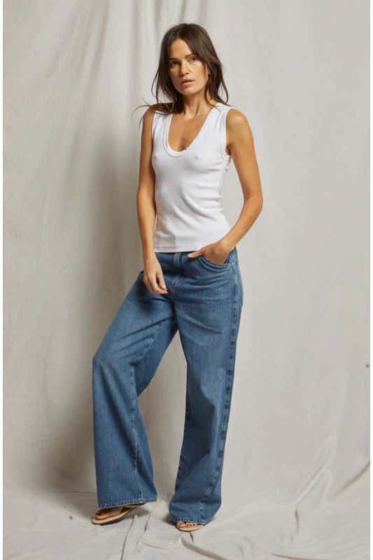 JORDAN LUXE RIB U NECK TANK