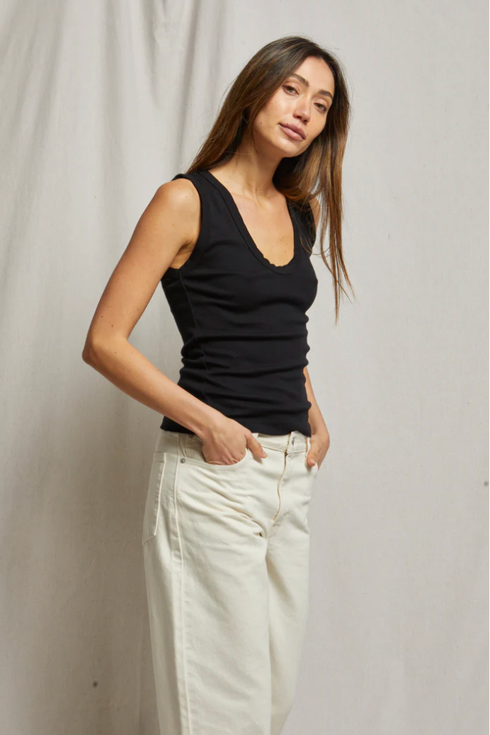 JORDAN LUXE RIB U NECK TANK