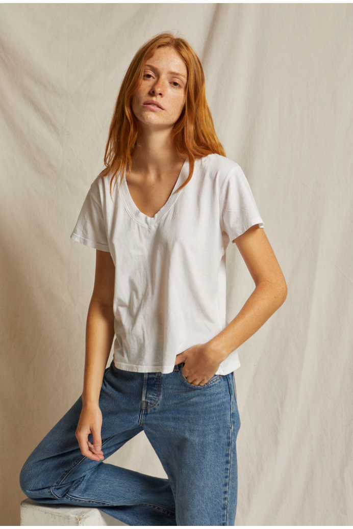 HENDRIX BOXY VNECK TEE