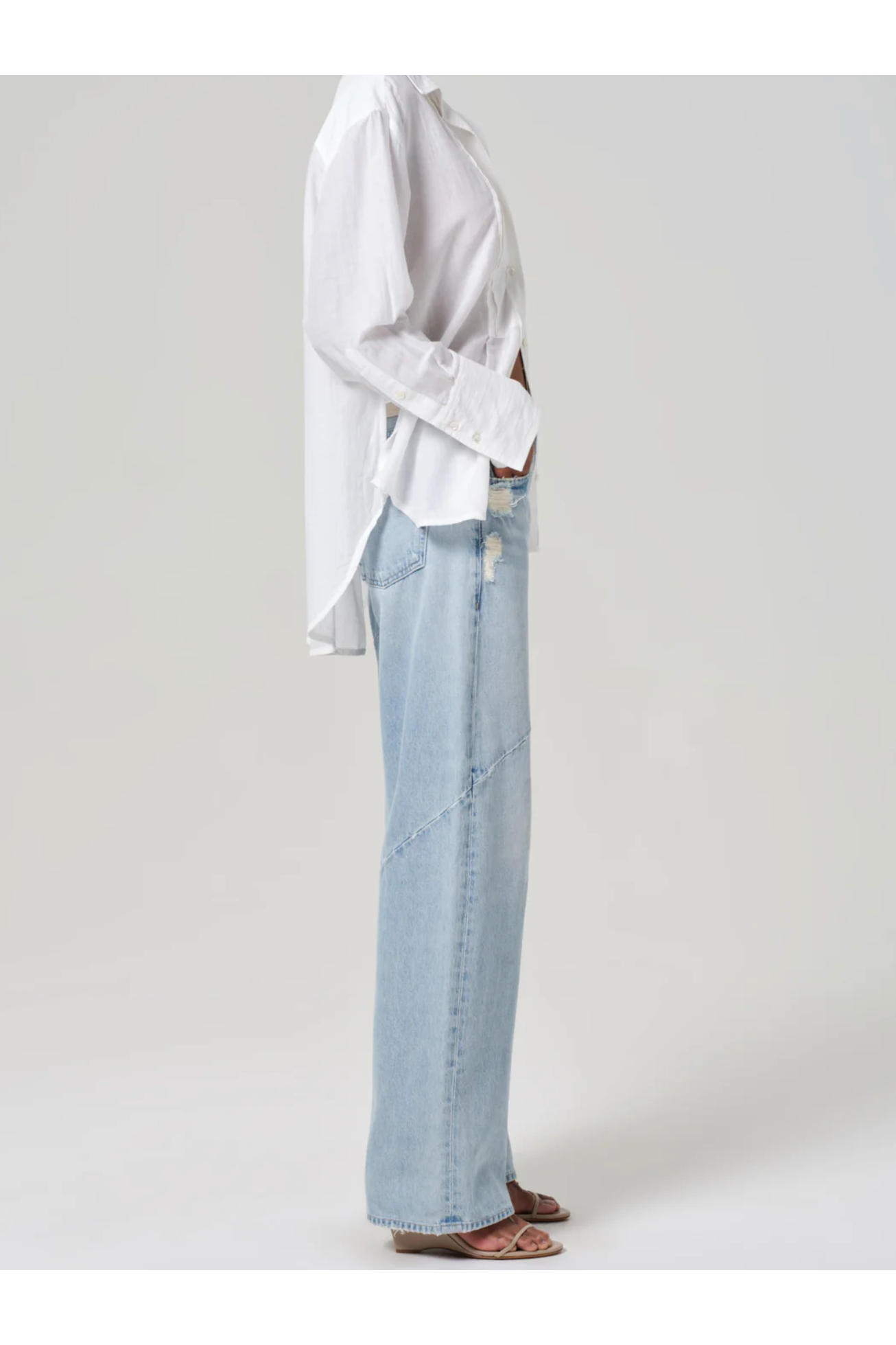 AYLA SWIRL BAGGY DENIM