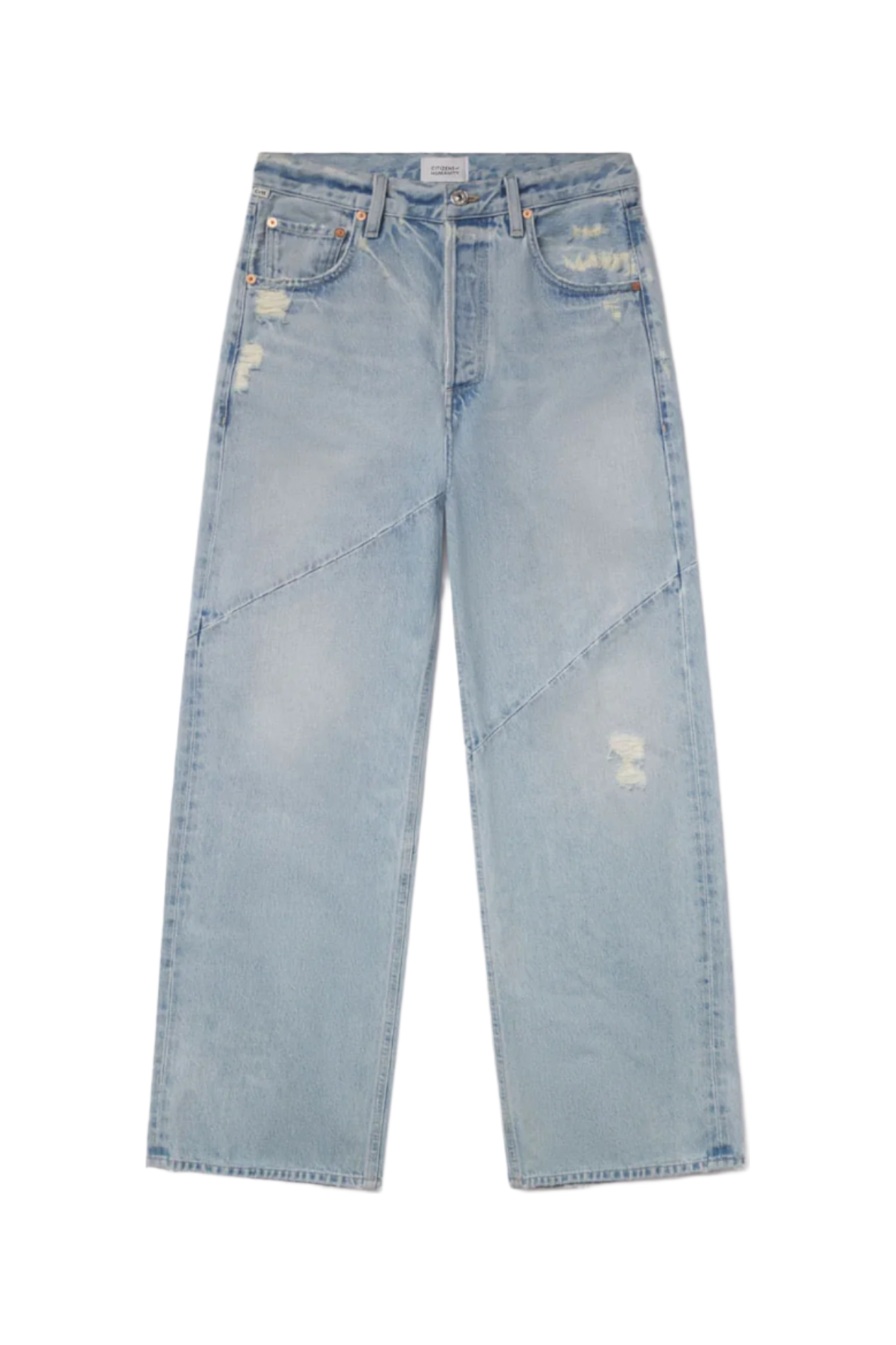 AYLA SWIRL BAGGY DENIM