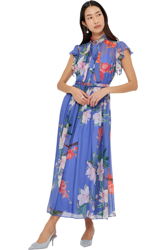 Grace Flutter Sleeve Midi Dress