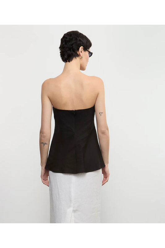 Linen Strapless Tunic