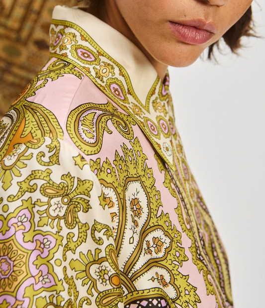 CLEMENZA SILK SHIRTDRESS