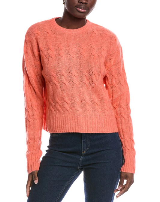 Featherweight Cashmere Cable Crew