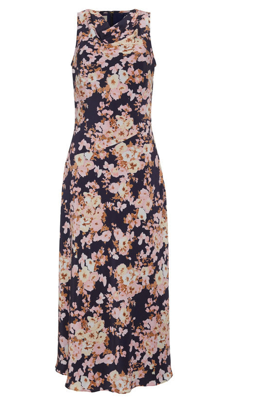 Cara Cara Crystal Dress - printed mini dress back view