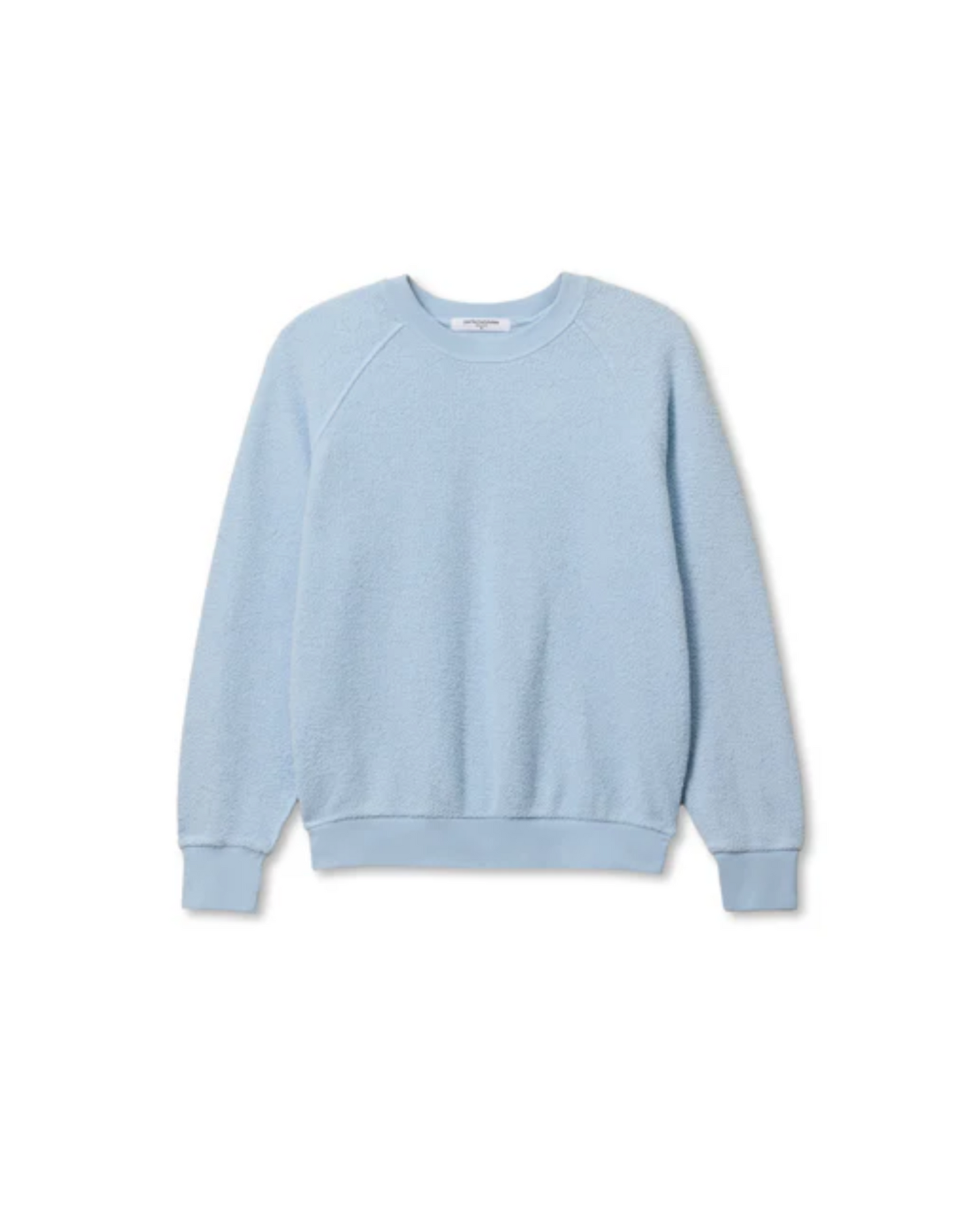 Perfect White Tee Ziggy Shrunken Crew - cozy shrunken crewneck sweatshirt on model