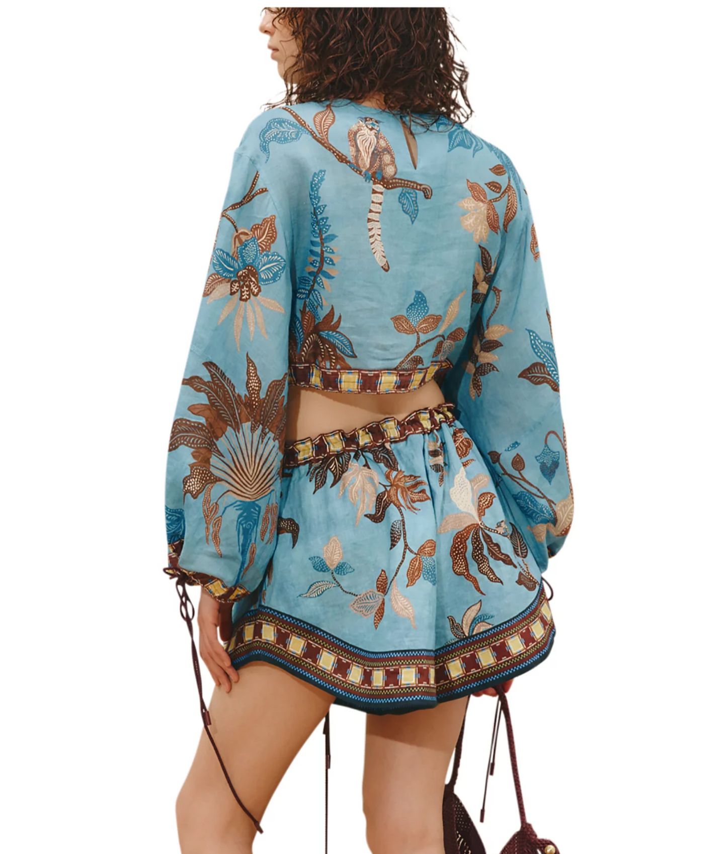 Alemais Georgie Top - printed top detail view