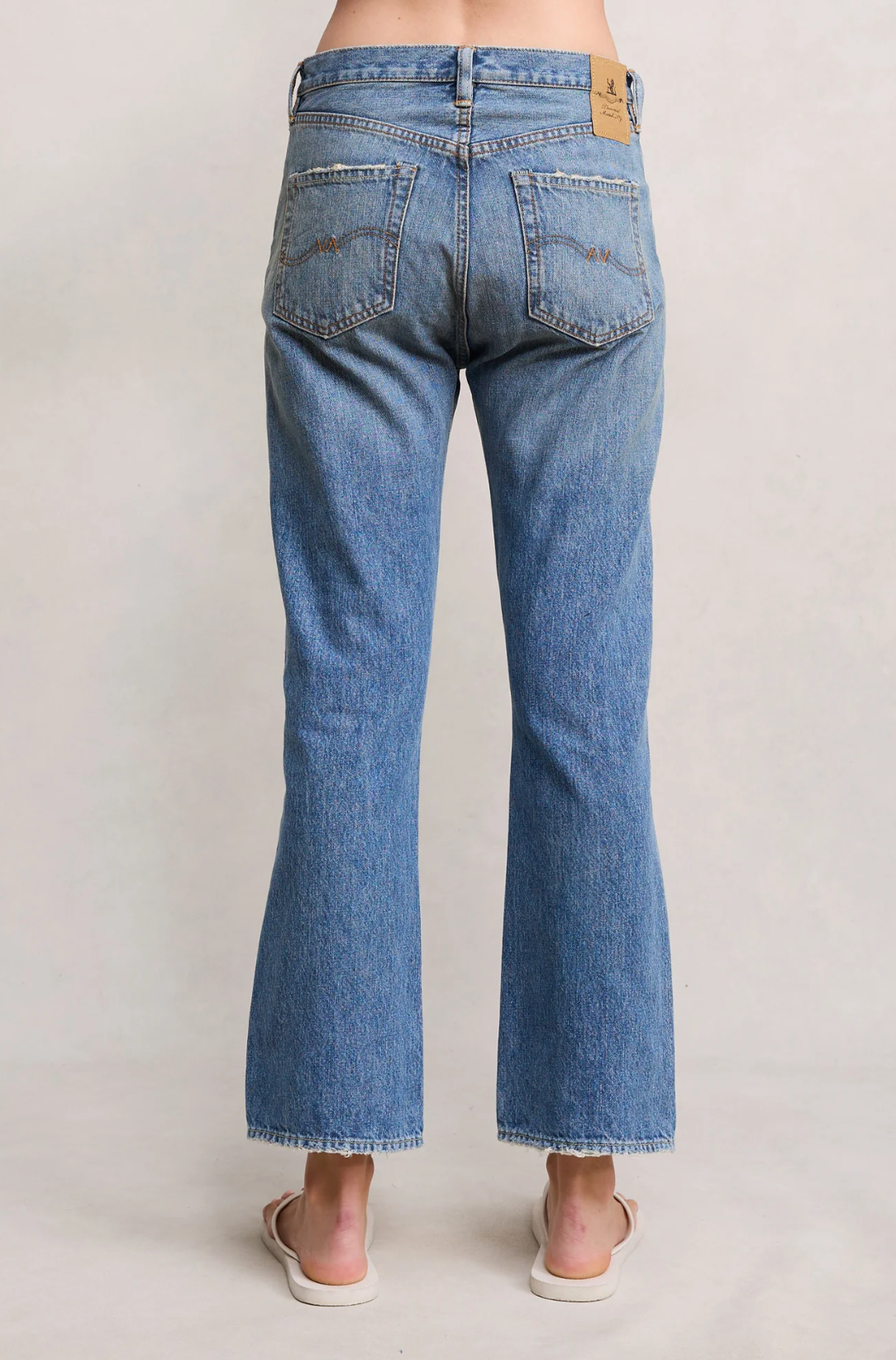 Denimist Jaclyn Slim Kick Jean - slim fit kick flare denim jean side view