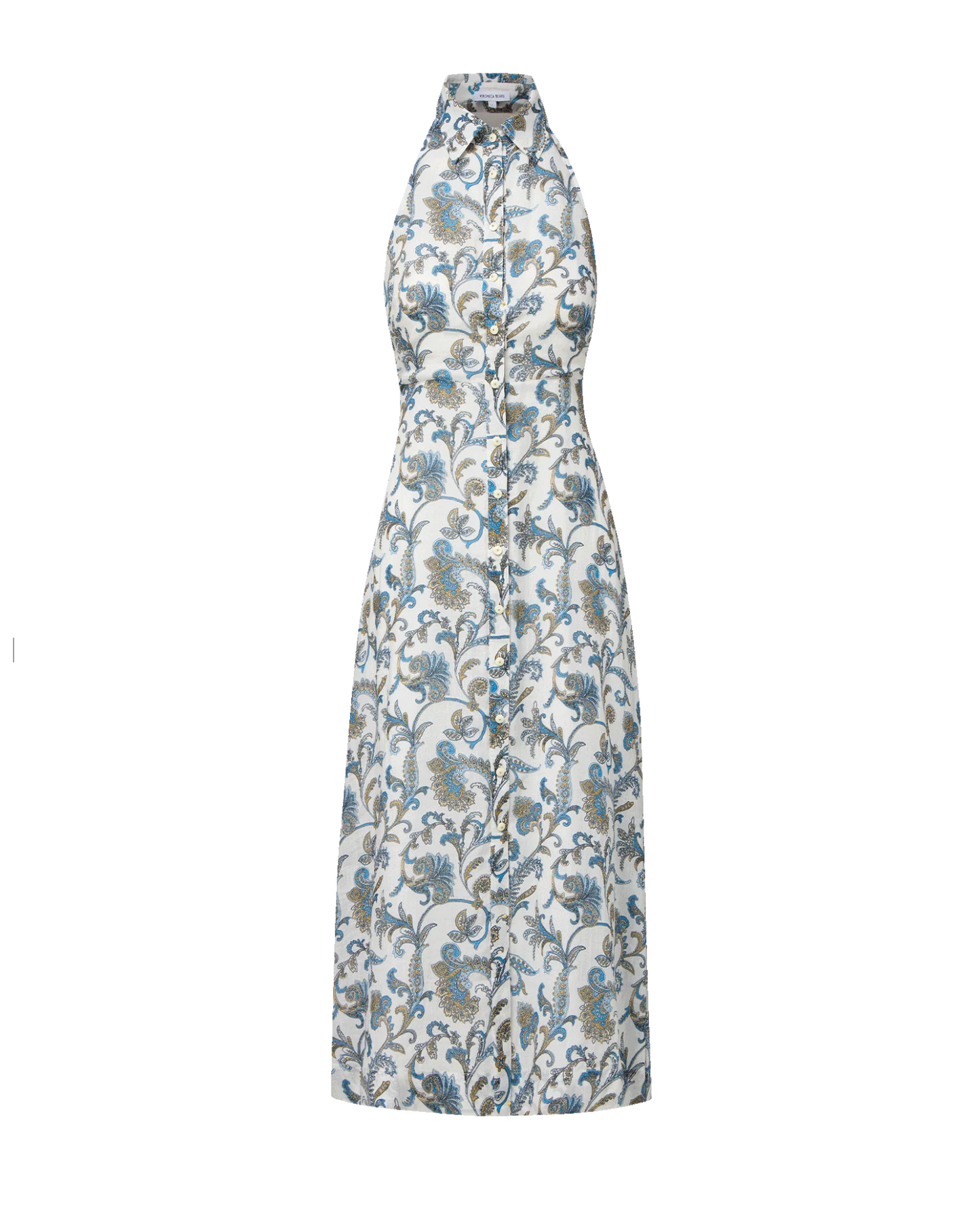 Veronica Beard Mackey Dress - floral midi dress lifestyle view