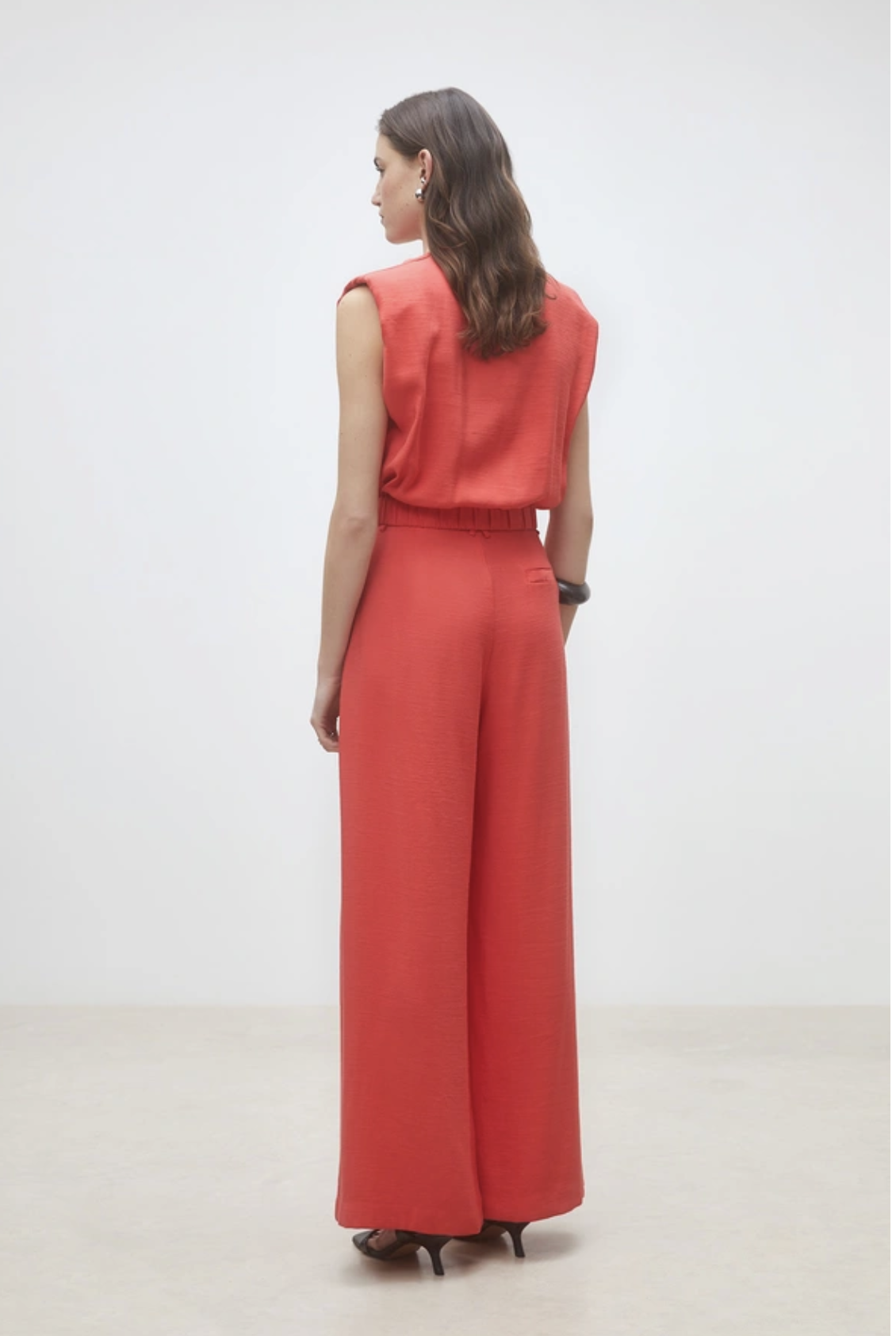 Suncoo Julio Pant - relaxed wide-leg pant back view