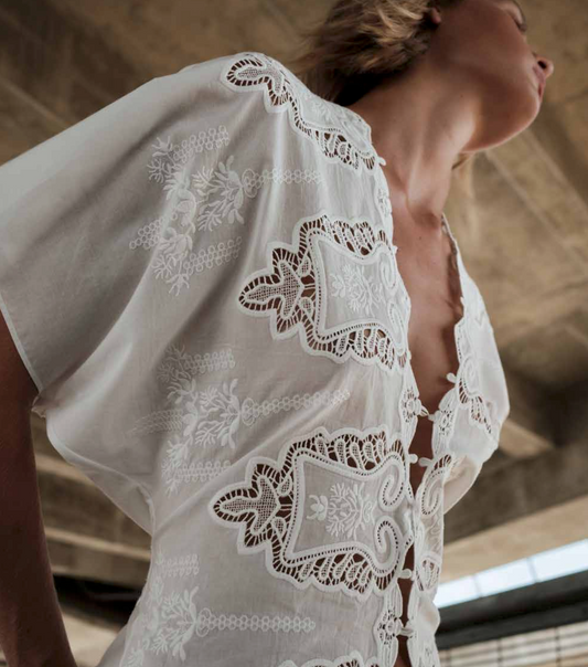 Cissa The Femme Top - fitted cotton top back view