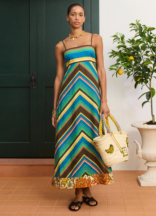 Hiptique Charlie Day Dress - breezy midi day dress back view