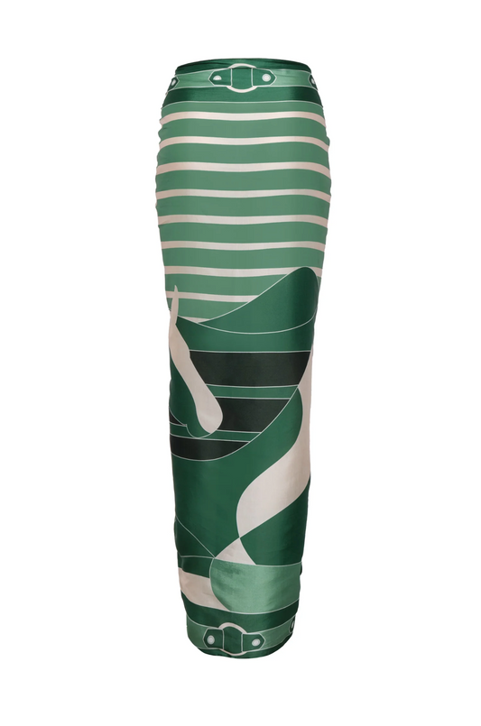 GREEN HORSE REINS SARONG