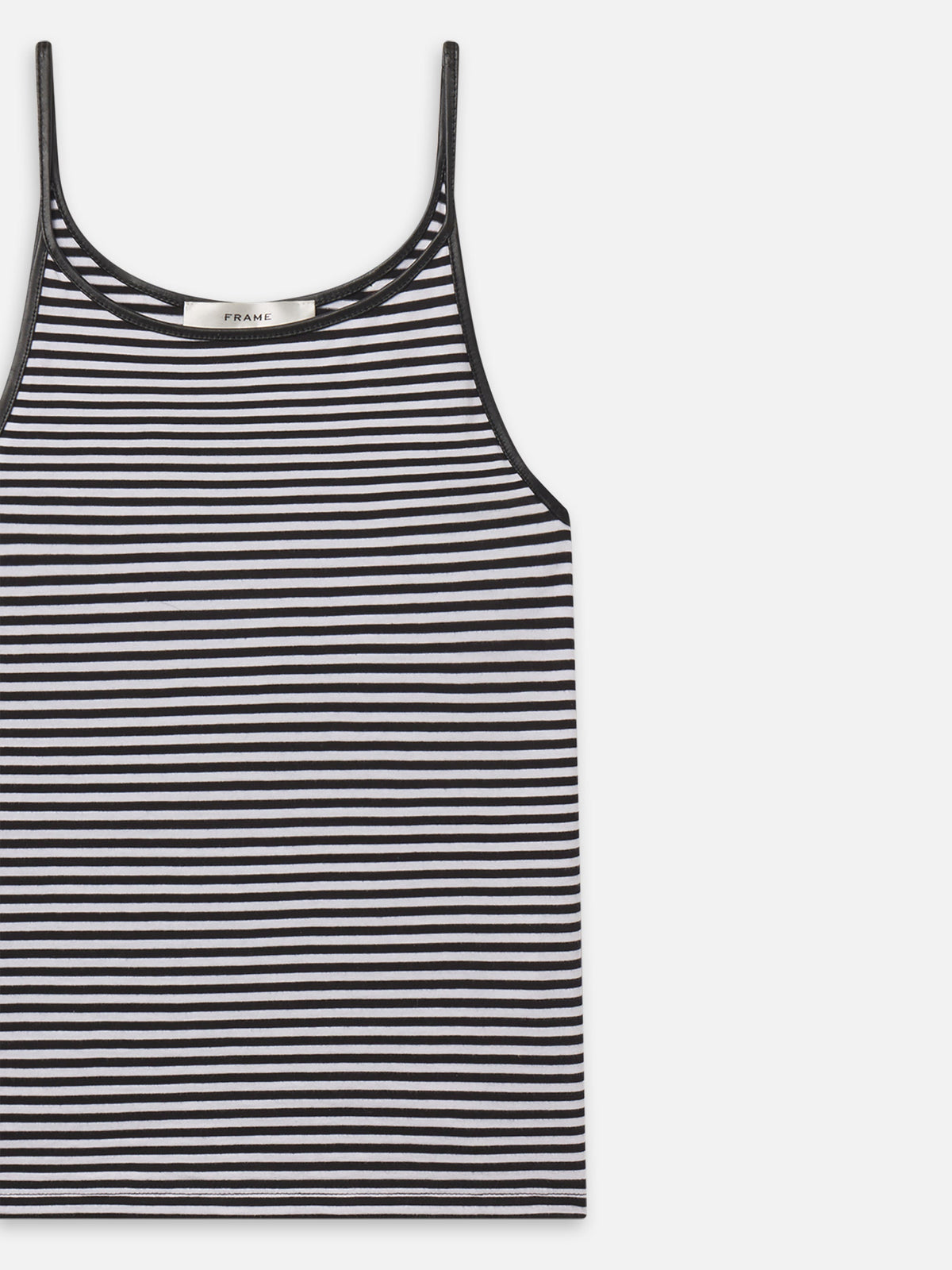 FRAME The Trim Tank Cream Stripe - T-Shirts available at Hiptique in Woodland Hills