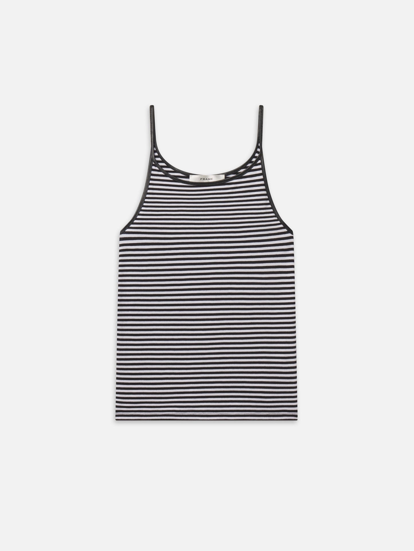 FRAME The Trim Tank Cream Stripe - Tops available at Hiptique in Woodland Hills