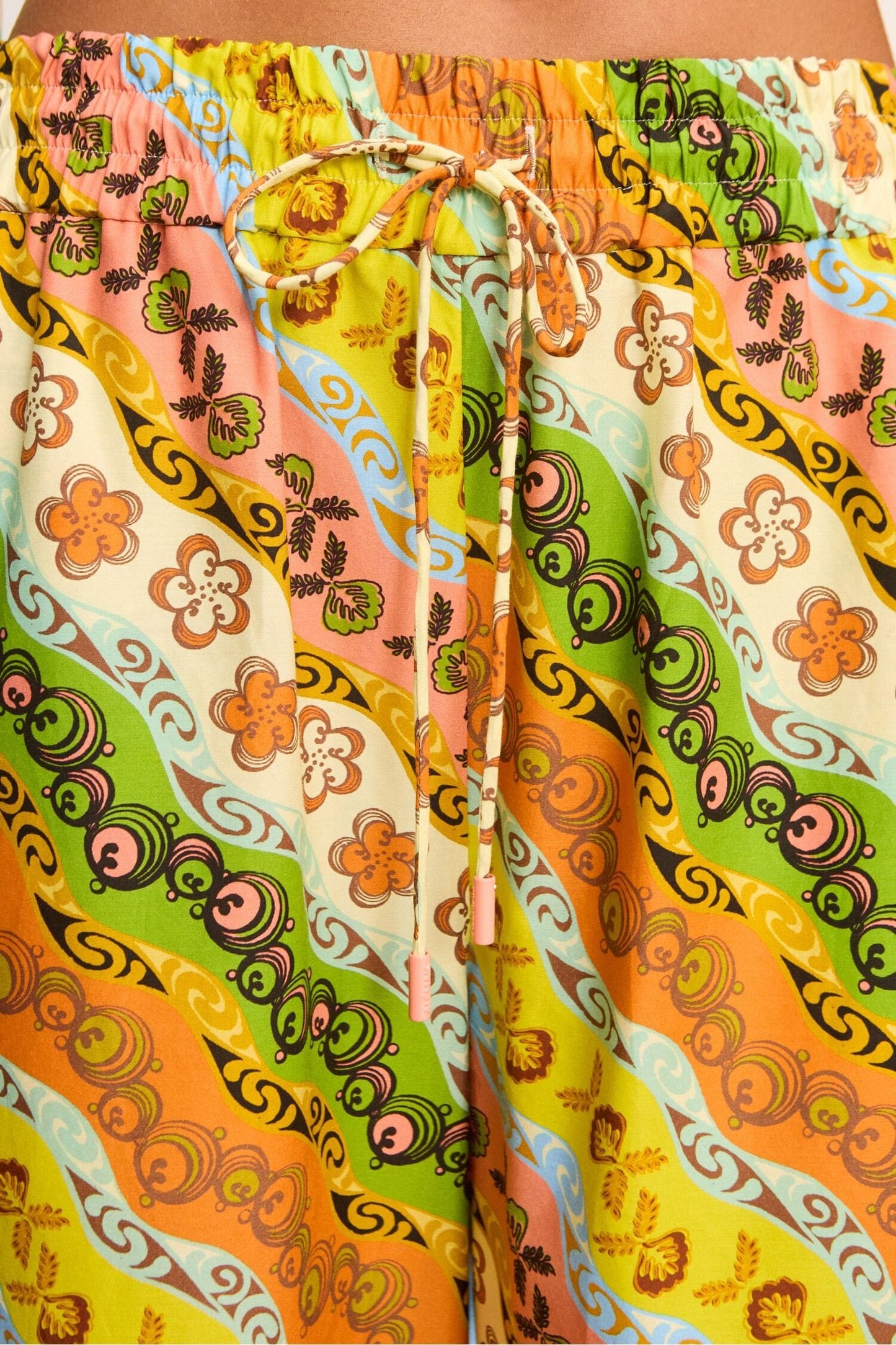 Alemais Janine Pant Multi - walking view available at Hiptique boutique in Woodland Hills California
