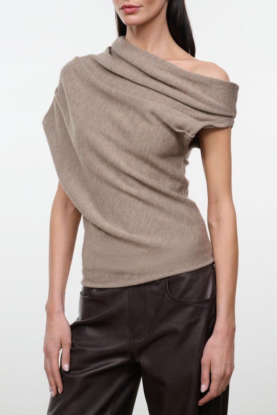 STAUD Mabel Sweater Sesame - Sweaters available at Hiptique in Woodland Hills