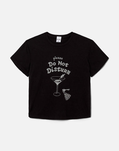 RE/DONE 50s Boxy Tee Dnd Washed Black - T-Shirts available at Hiptique in Woodland Hills
