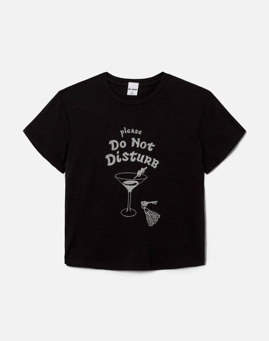 RE/DONE 50s Boxy Tee Dnd Washed Black - T-Shirts available at Hiptique in Woodland Hills