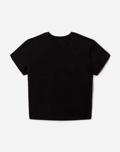 RE/DONE 50s Boxy Tee Dnd Washed Black - T-Shirts available at Hiptique in Woodland Hills