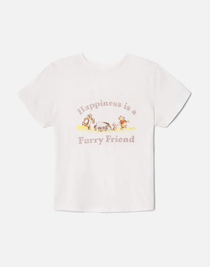 RE/DONE Classic Tee Pooh Friend Vintage White - T-Shirts available at Hiptique in Woodland Hills