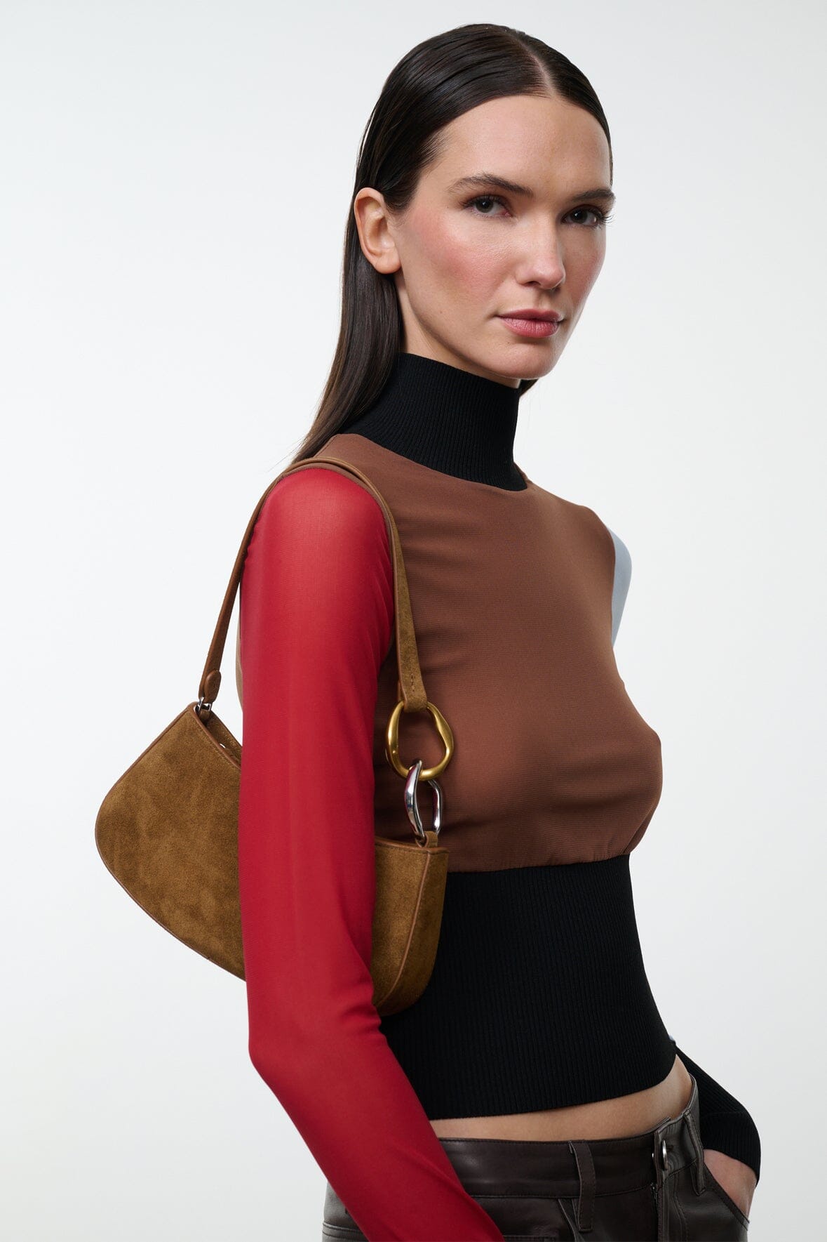 STAUD Ollie Bag Cigar - Handbags available at Hiptique in Woodland Hills