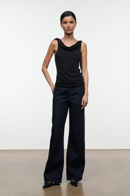 STAUD LIANA TOP BLACK - Tops available now