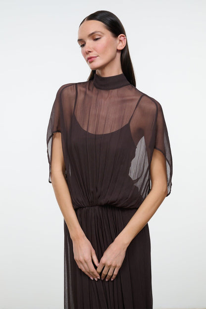 STAUD Viviana Dress Earth - Dresses available at Hiptique in Woodland Hills