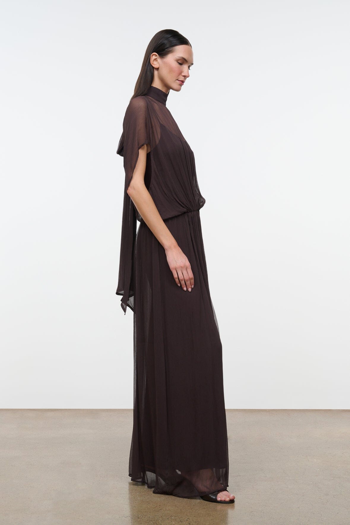 STAUD Viviana Dress Earth - Dresses available at Hiptique in Woodland Hills