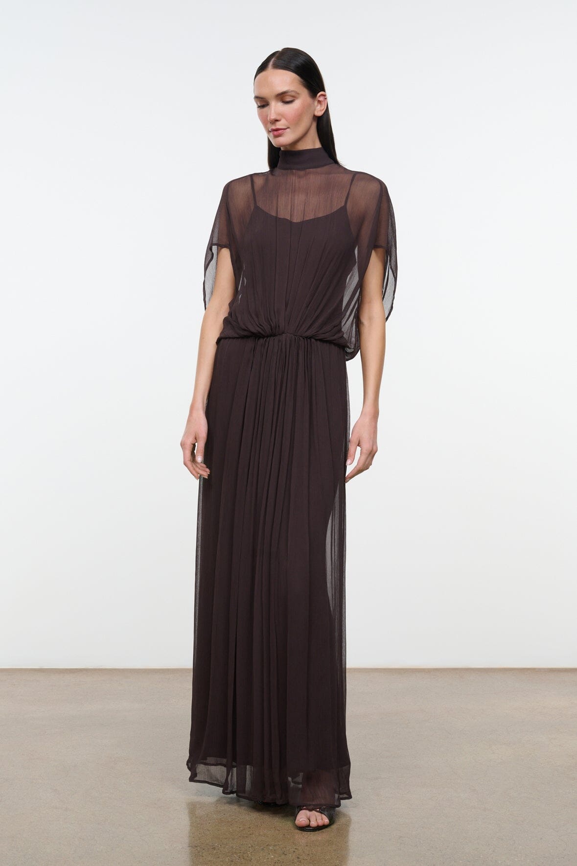 STAUD Viviana Dress Earth - Dresses available at Hiptique in Woodland Hills