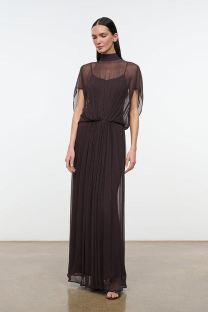 STAUD Viviana Dress Earth - Dresses available at Hiptique in Woodland Hills