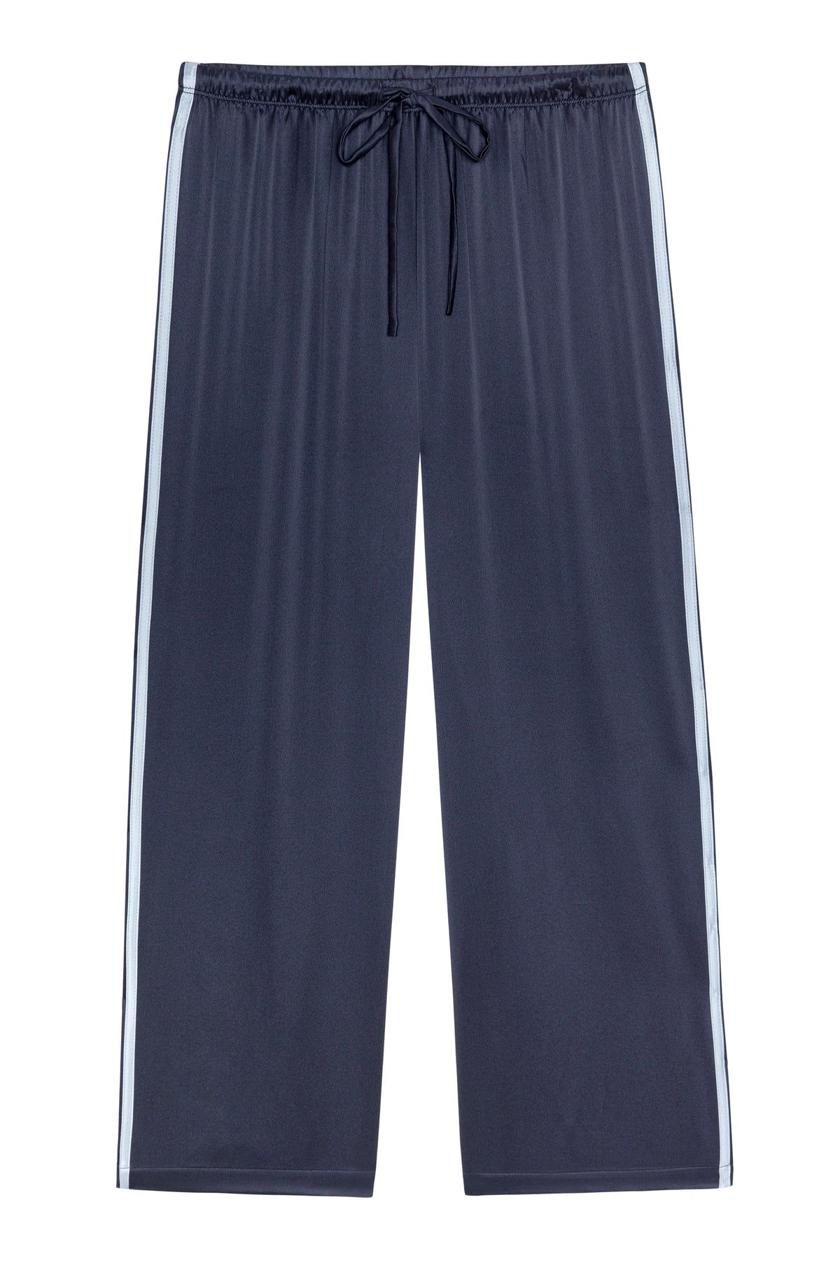 THE SILK STRIPE CROP PANT