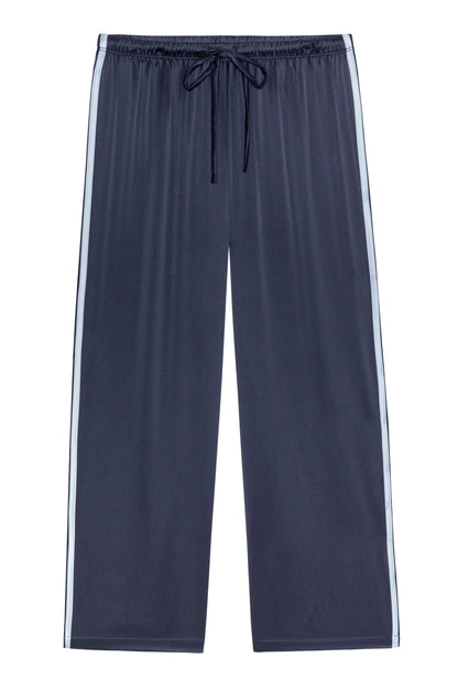 THE SILK STRIPE CROP PANT