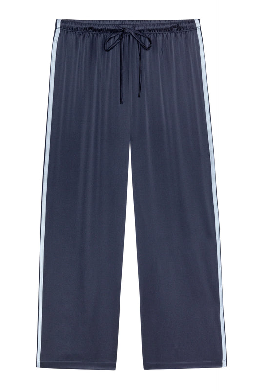 THE SILK STRIPE CROP PANT