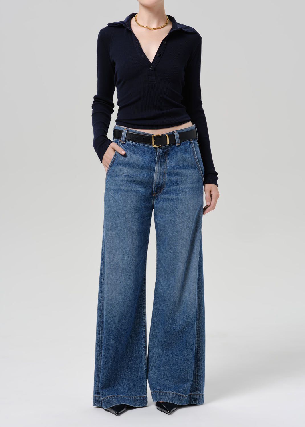 Citizens of Humanity Beverly Trouser Rower - trouser available at Hiptique boutique in Woodland Hills California