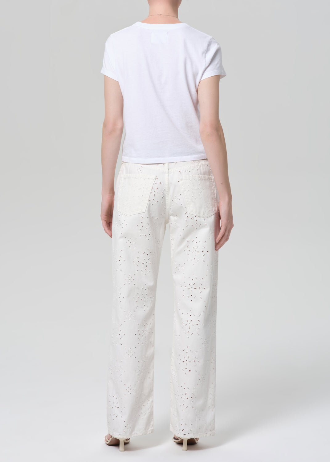 Citizens of Humanity Lindz Easy Straight Blanc - women's straight-leg jeans available at Hiptique boutique in Woodland Hills California