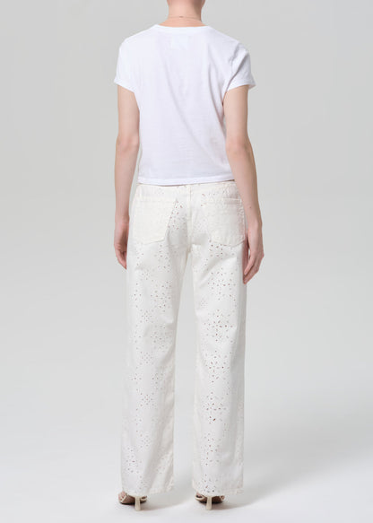 Citizens of Humanity Lindz Easy Straight Blanc - women's straight-leg jeans available at Hiptique boutique in Woodland Hills California