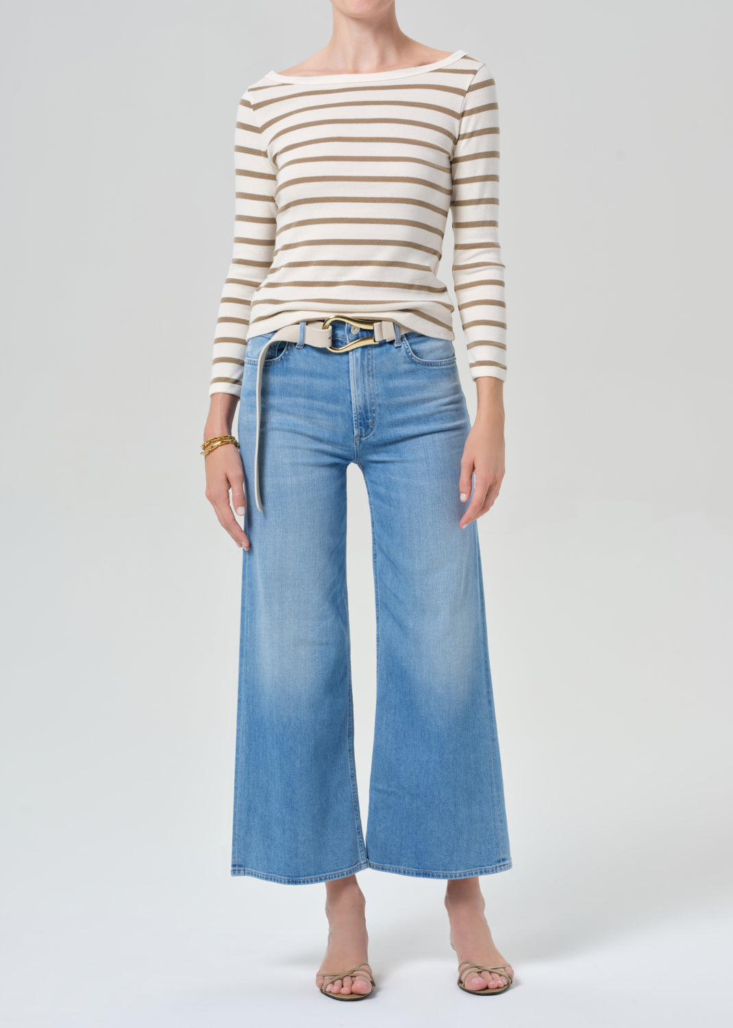 Citizens of Humanity Lyra Wide Leg Crop Andante - jeans available at Hiptique boutique in Woodland Hills California