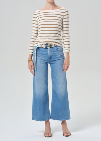 Citizens of Humanity Lyra Wide Leg Crop Andante - jeans available at Hiptique boutique in Woodland Hills California