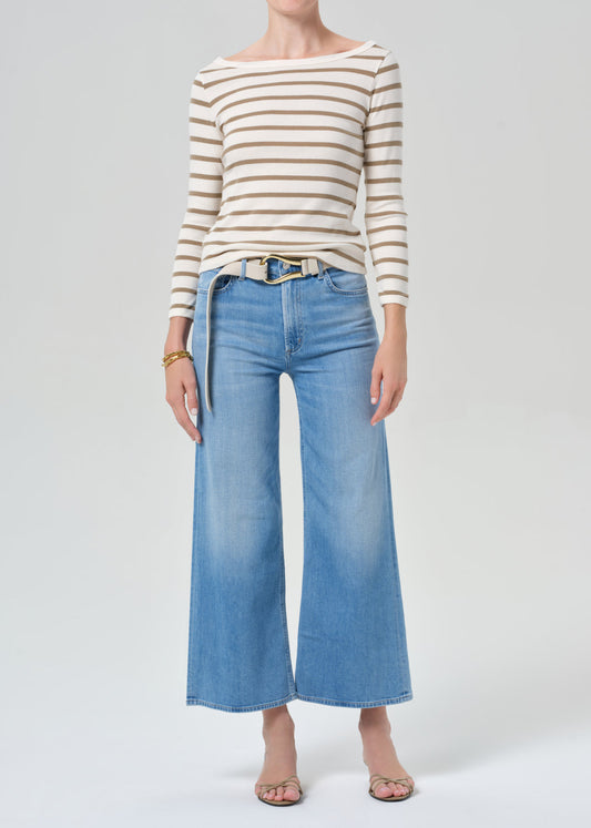 Citizens of Humanity Lyra Wide Leg Crop Andante - jeans available at Hiptique boutique in Woodland Hills California
