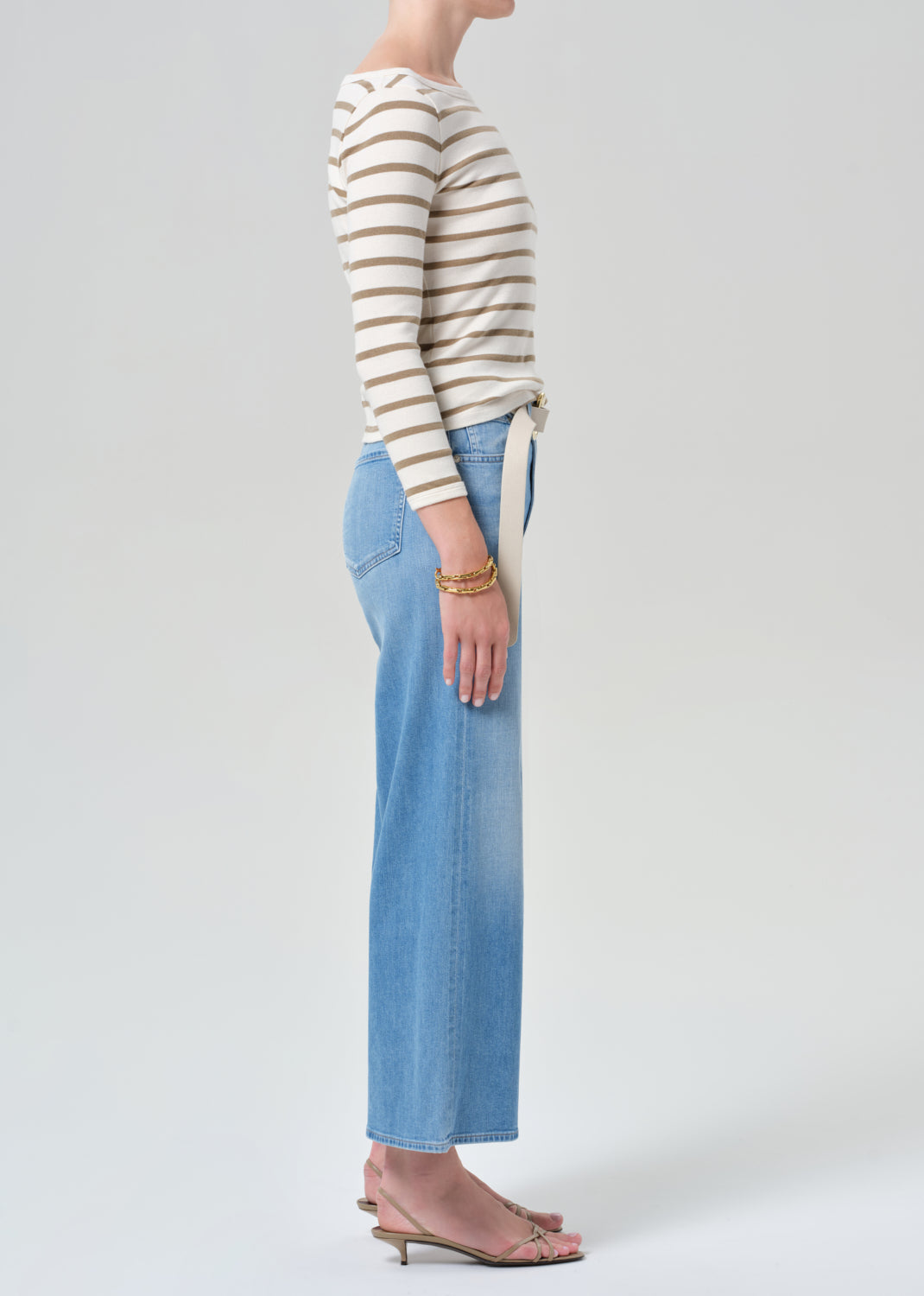 Citizens of Humanity Lyra Wide Leg Crop Andante - jeans available at Hiptique boutique in Woodland Hills California